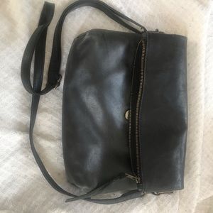 Able | Crossbody black leather bag